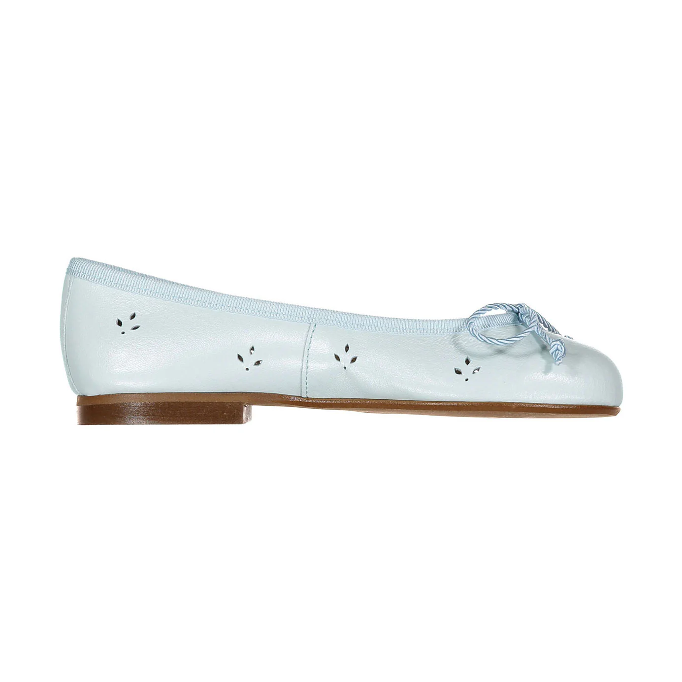 Papanatas Light Blue Eyelet Ballet Flat - Image 3