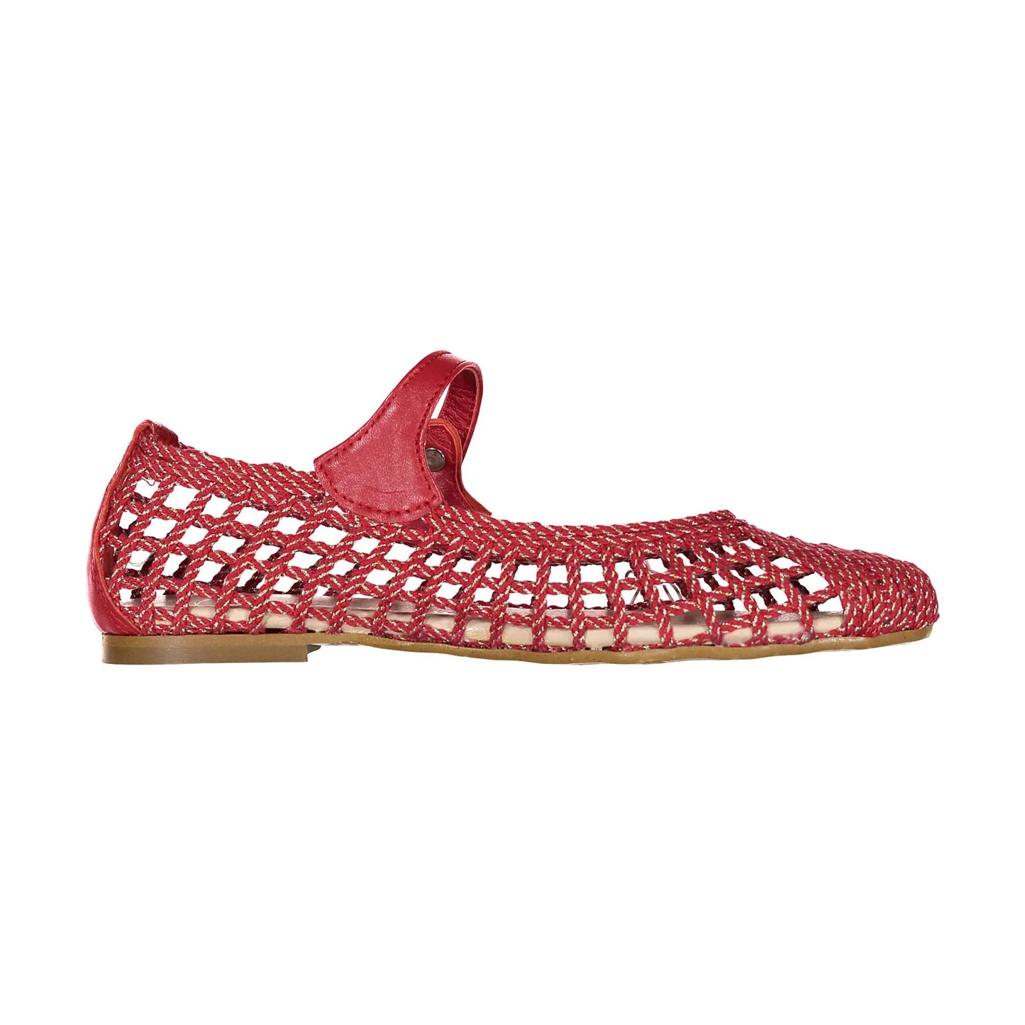 Papanatas Red Woven Mary Jane - Image 3