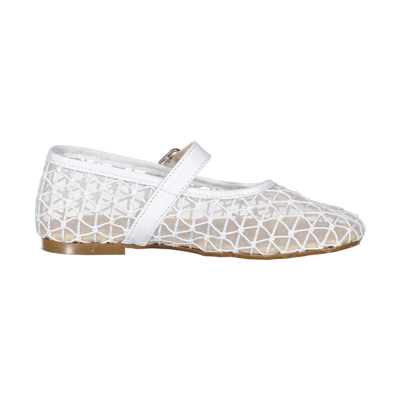 Papanatas White Crochet Mary Janes - Image 3