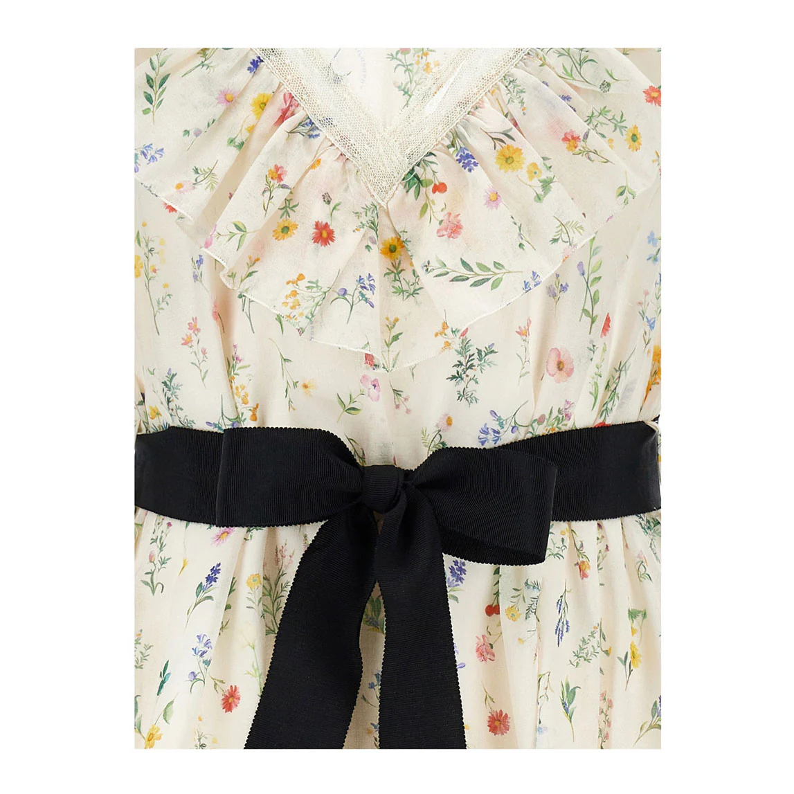 Philosophy Off White Sleeveless Ruffle Belt Dress - Image 3
