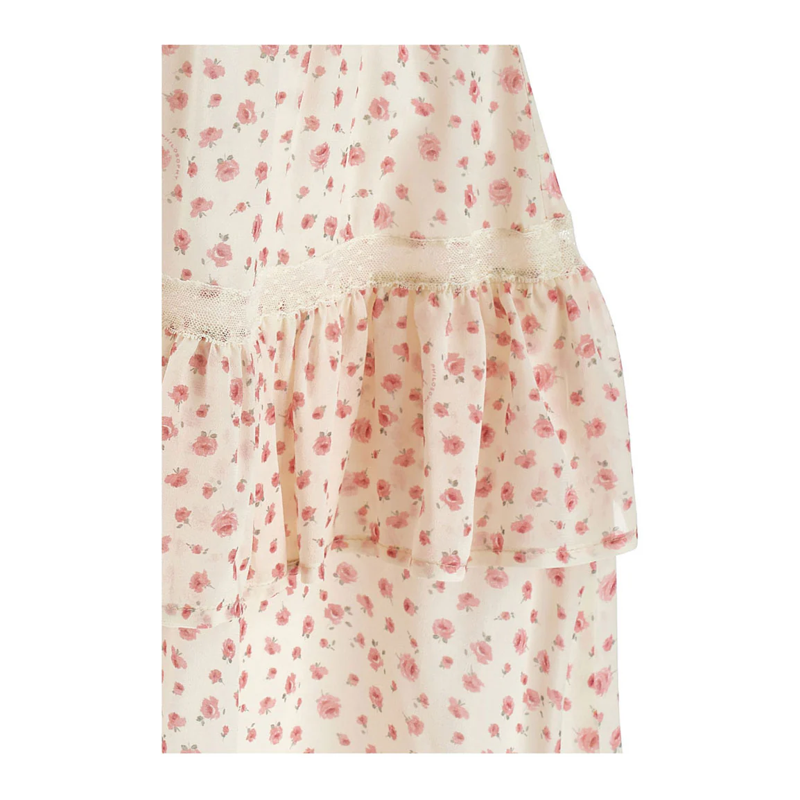 Philosophy Pink Small Rose Long Skirt - Image 3