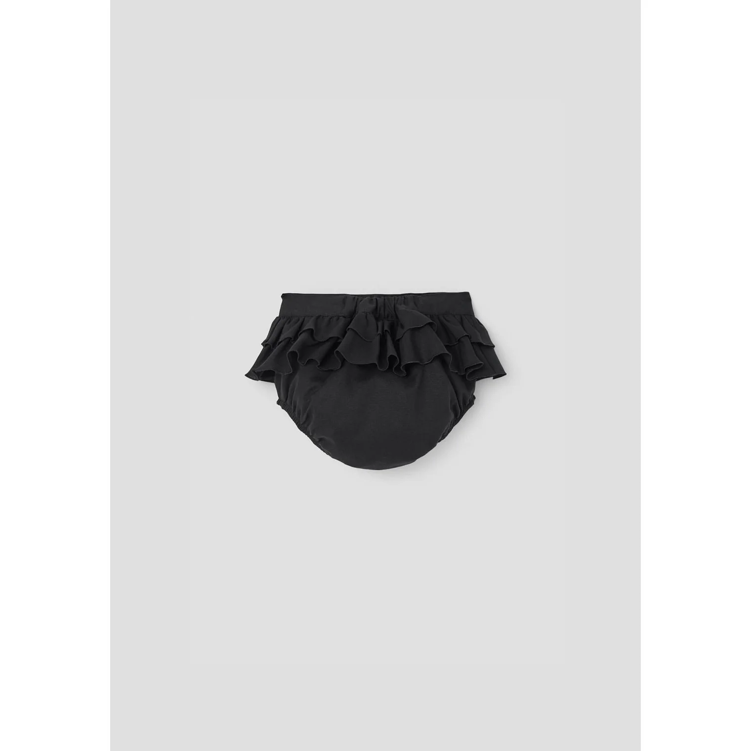 Popelin Black Double Frill Culotte - Image 3