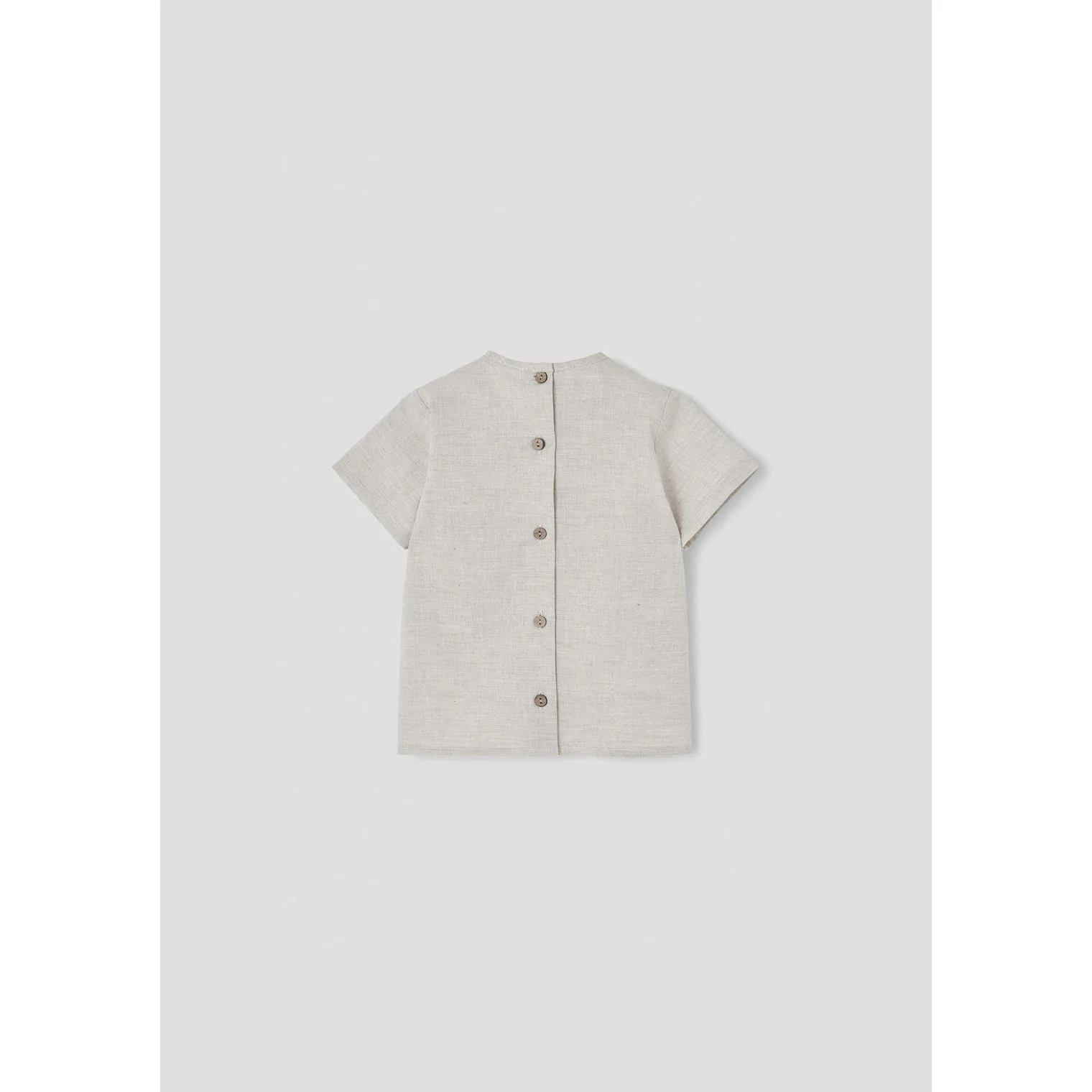 Popelin Grey Pocket Shirt - Image 2