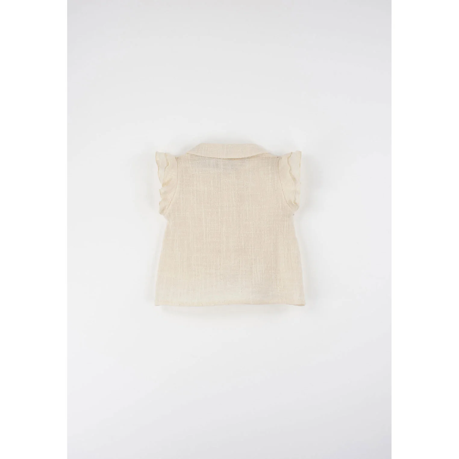 Popelin Off White Baby Collar Blouse - Image 3