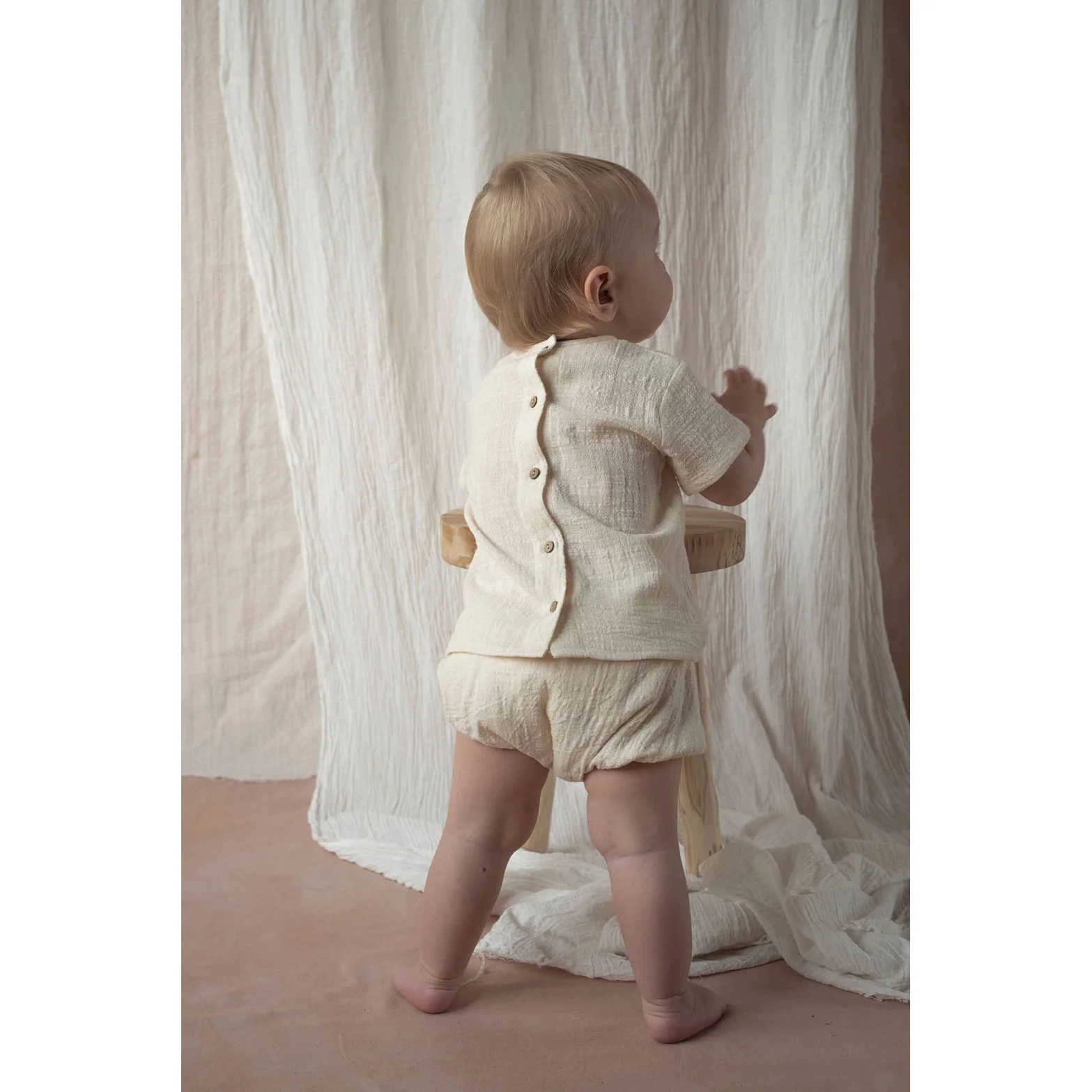 Popelin Off White Basic Culotte - Image 4