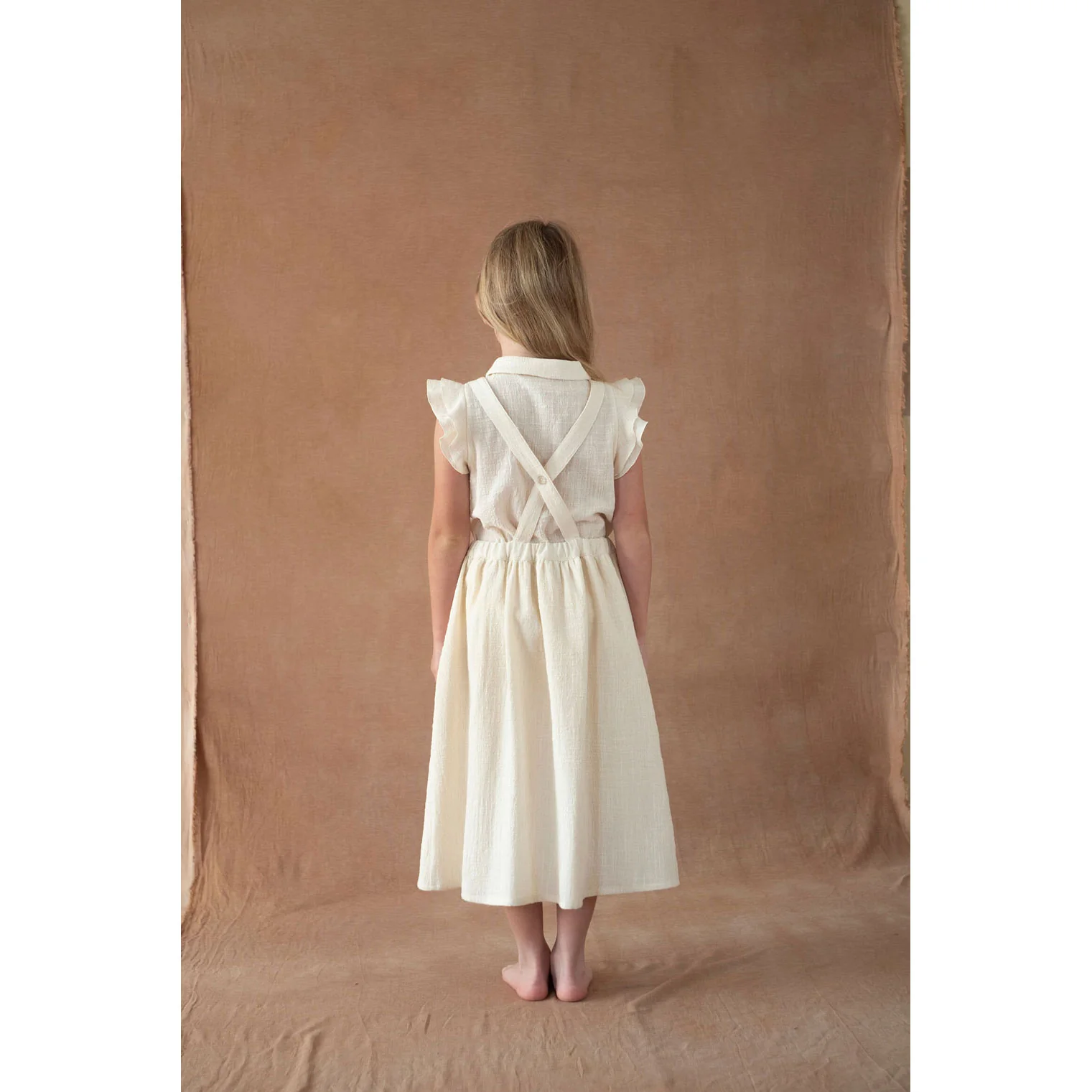 Popelin Off White Midi Embroidered Jumper - Image 3
