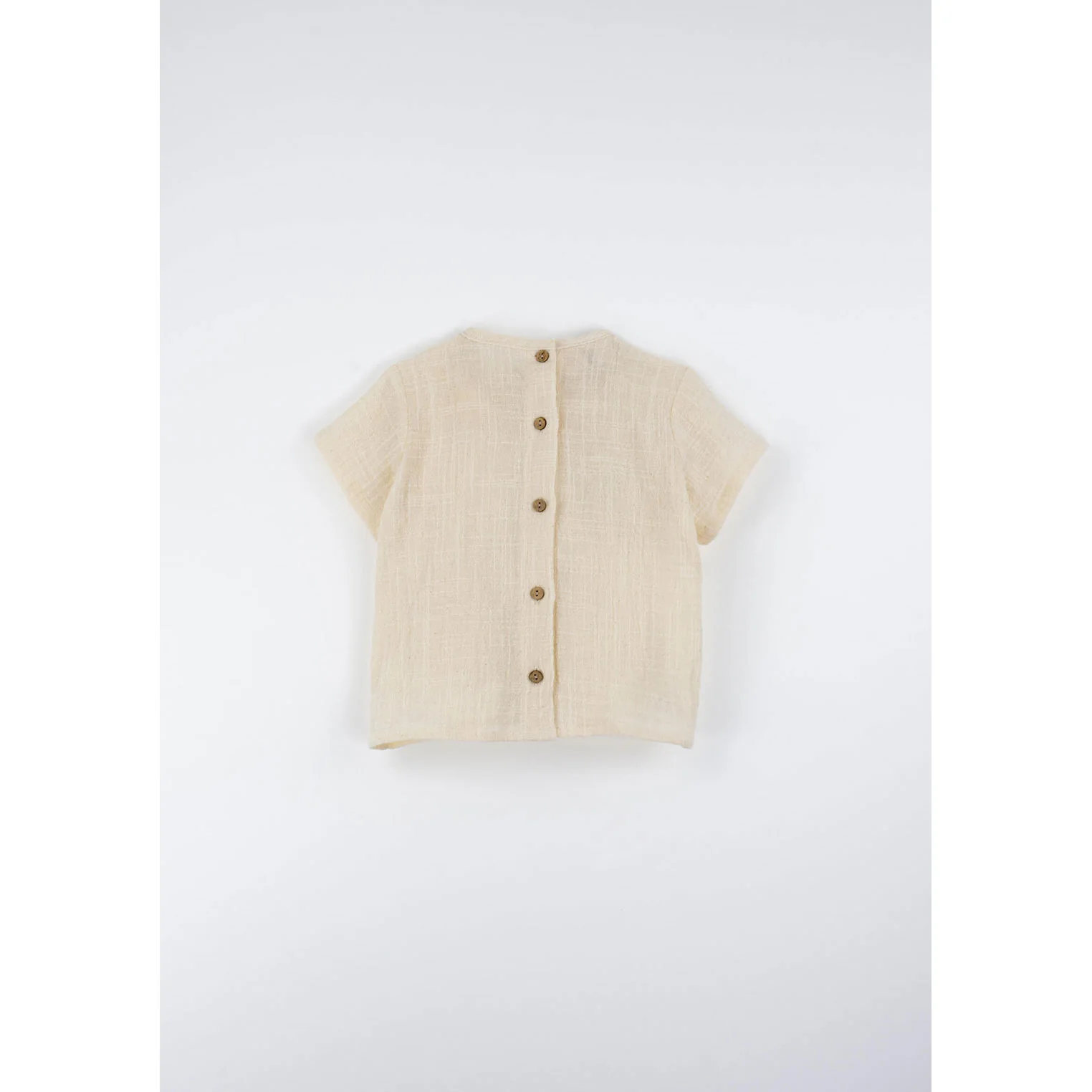 Popelin Off White Organic Pocket Shirt - Image 3