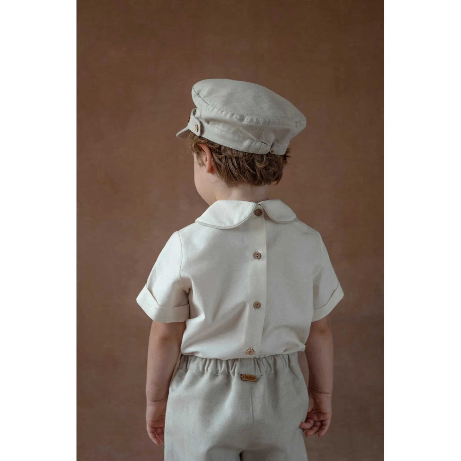 Popelin Off White Panel Shirt - Image 4