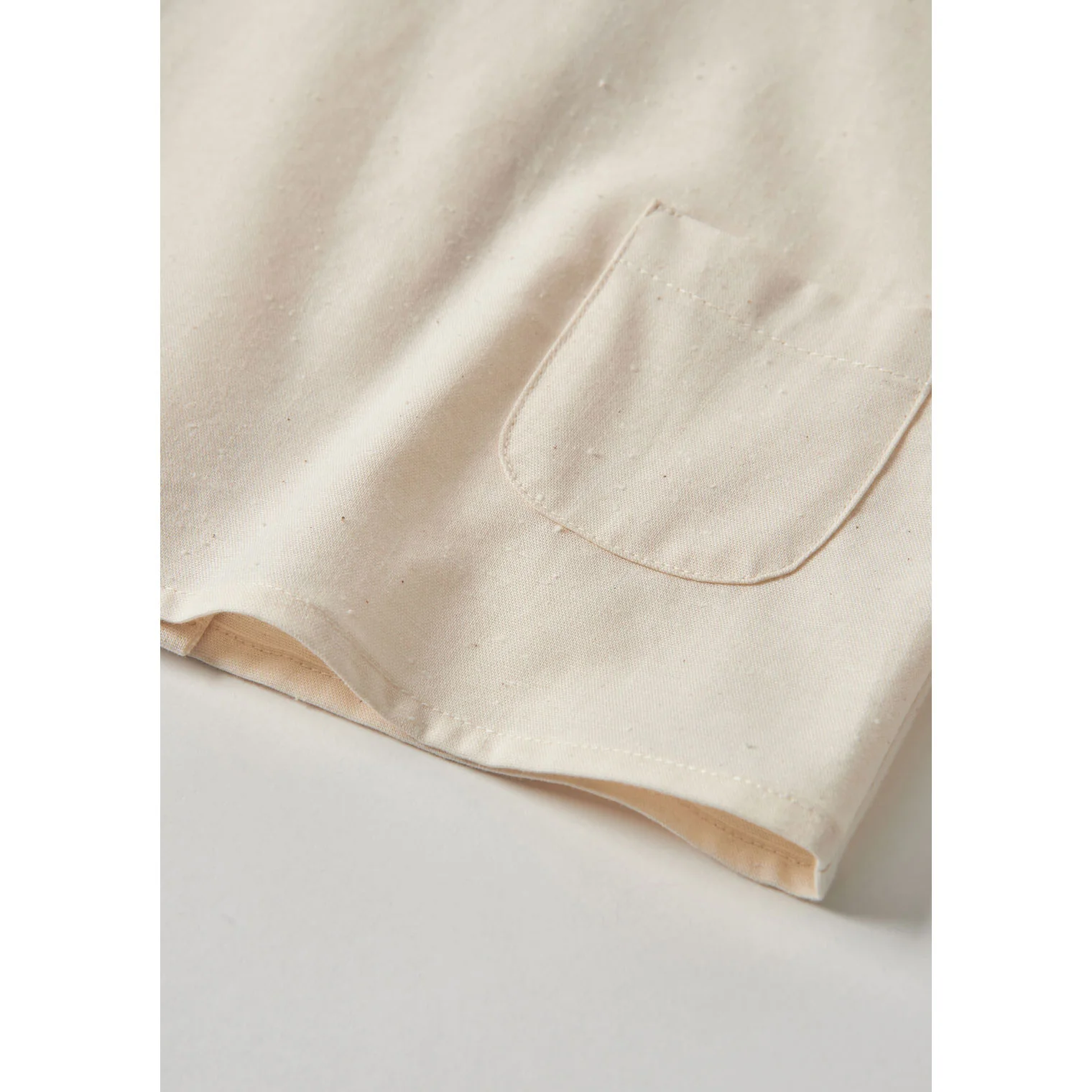 Popelin Off White Pocket Shirt - Image 3