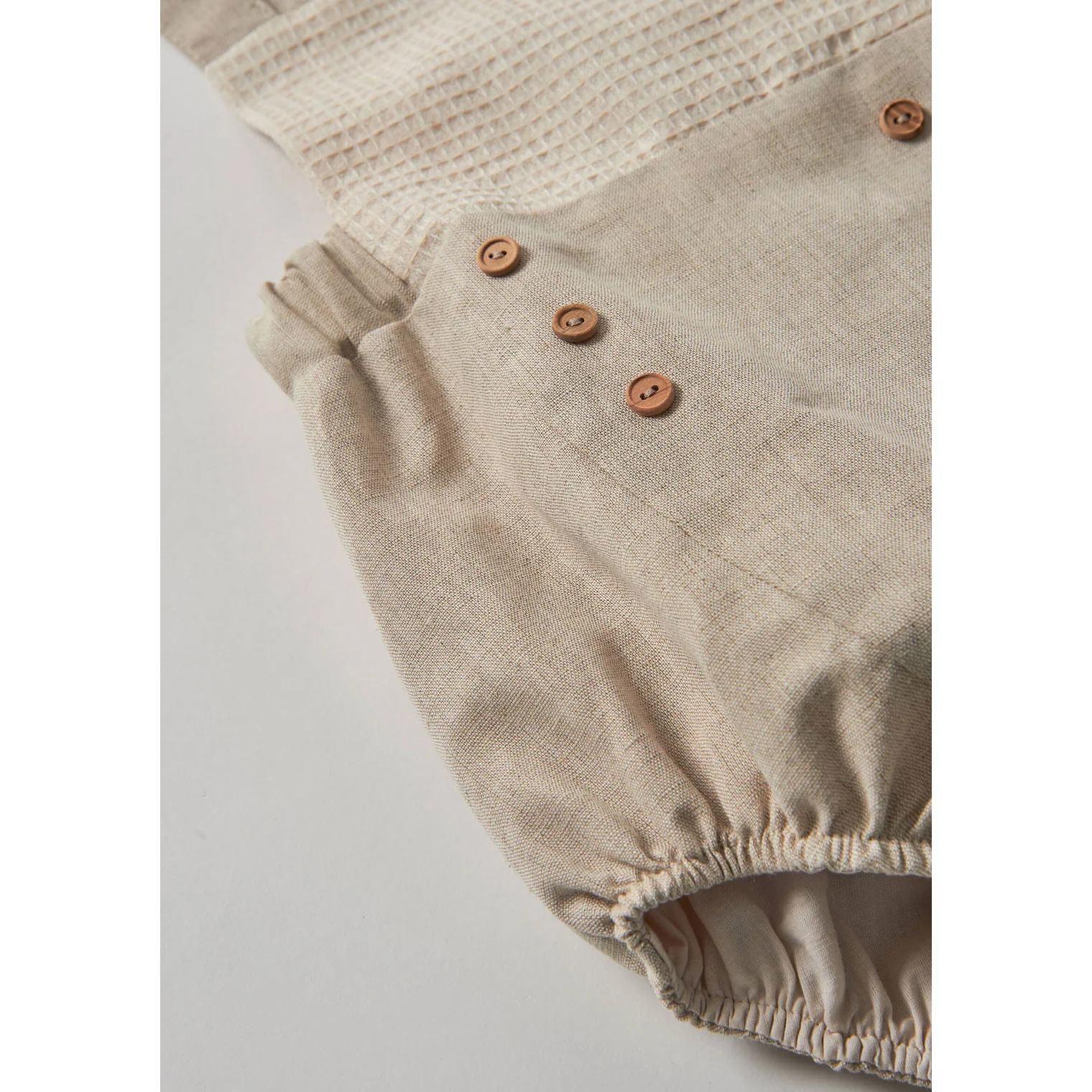 Popelin Sand Linen Dungarees - Image 5