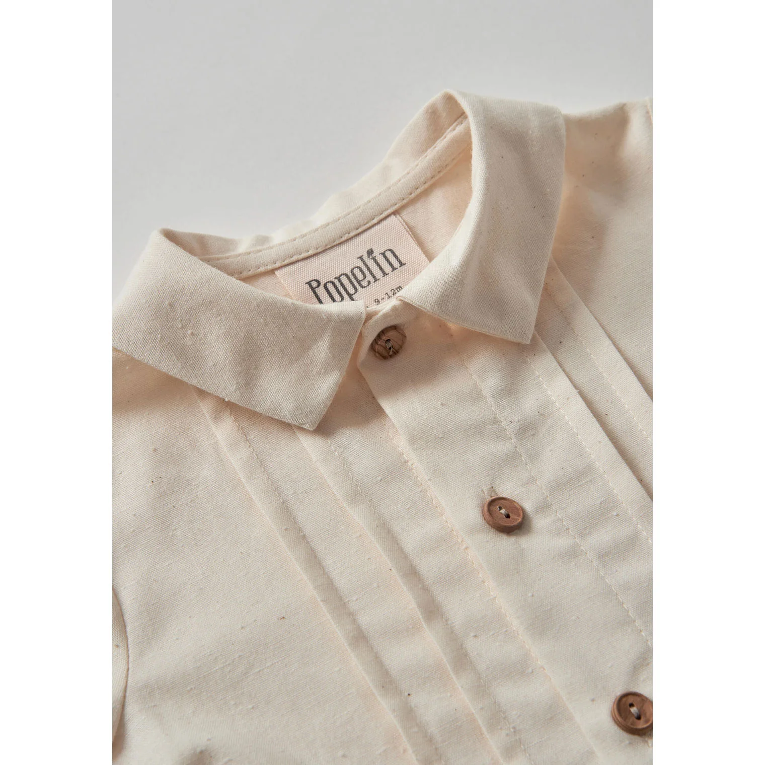 Popelin Sand Oxford Shirt Jumpsuit - Image 4