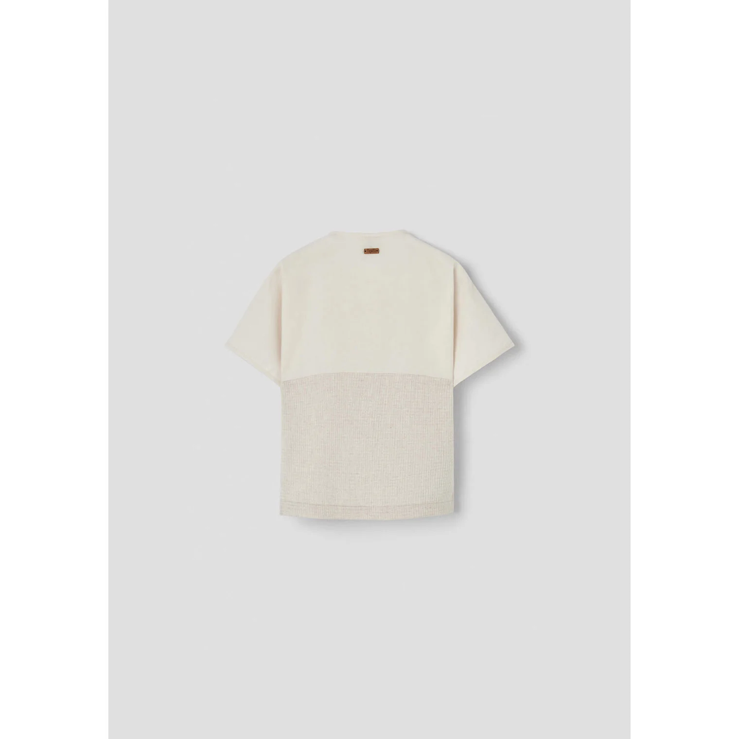 Popelin Sand Waffle Double Breasted Shirt - Image 3