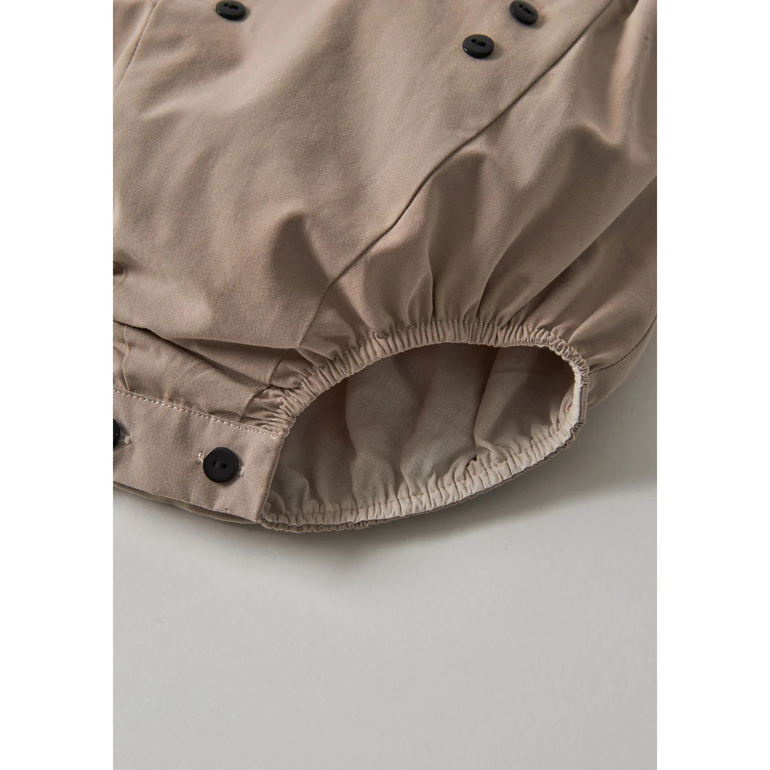 Popelin Taupe Linen Dungarees - Image 5