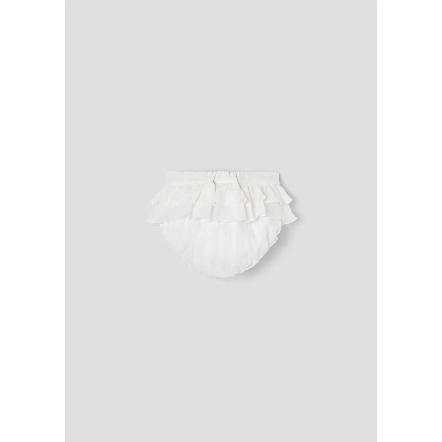 Popelin White Double Frill Culotte - Image 3