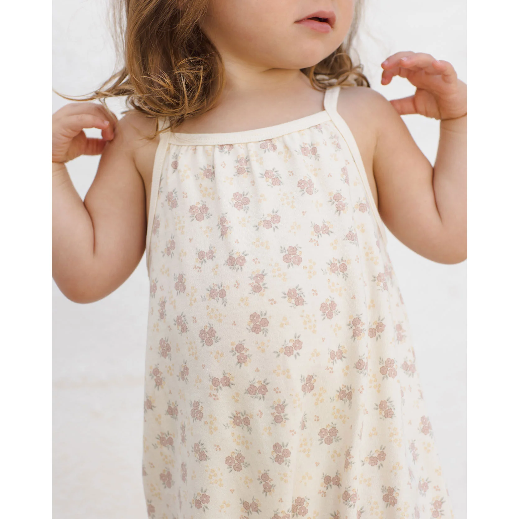 Quincy Mae Flower Field Smocked Jumpsuit - Image 2