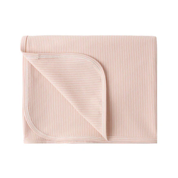 Quincy Mae Melon Micro Stripe Swaddle - Image 2