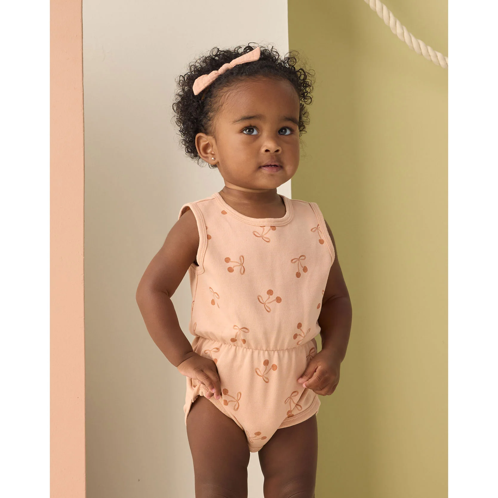 Rylee and Cru  Cherry Bows Cinch Playsuit - Image 2