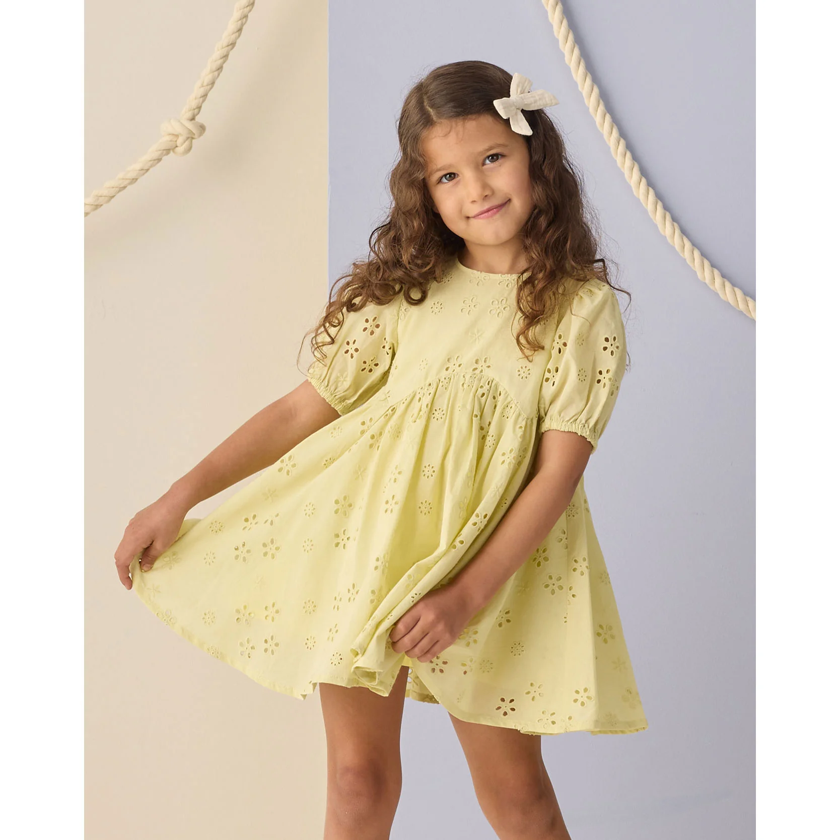 Rylee and Cru  Citron Rose Dress - Image 2