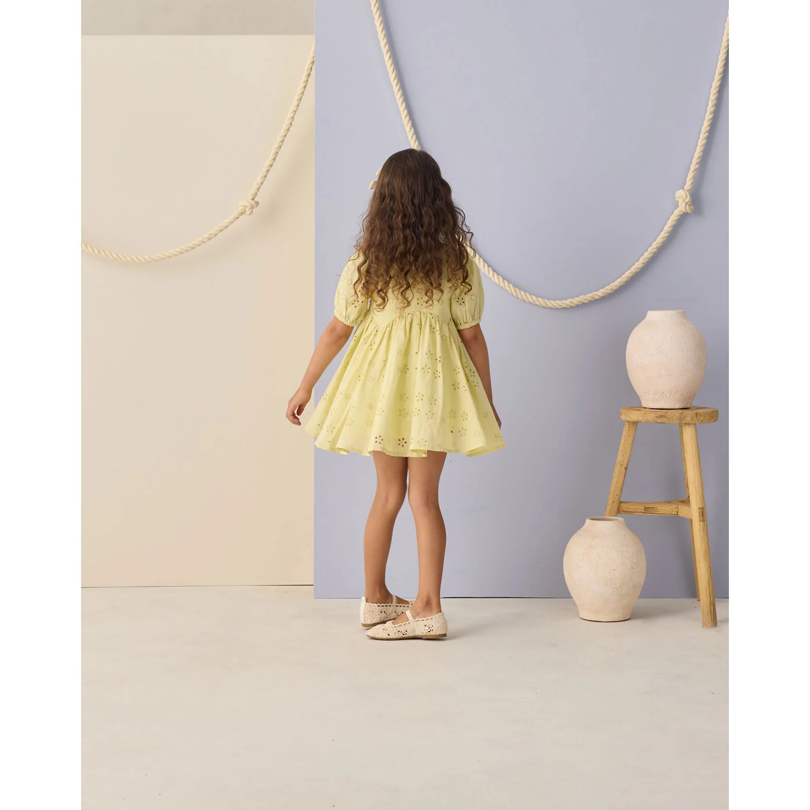 Rylee and Cru  Citron Rose Dress - Image 3
