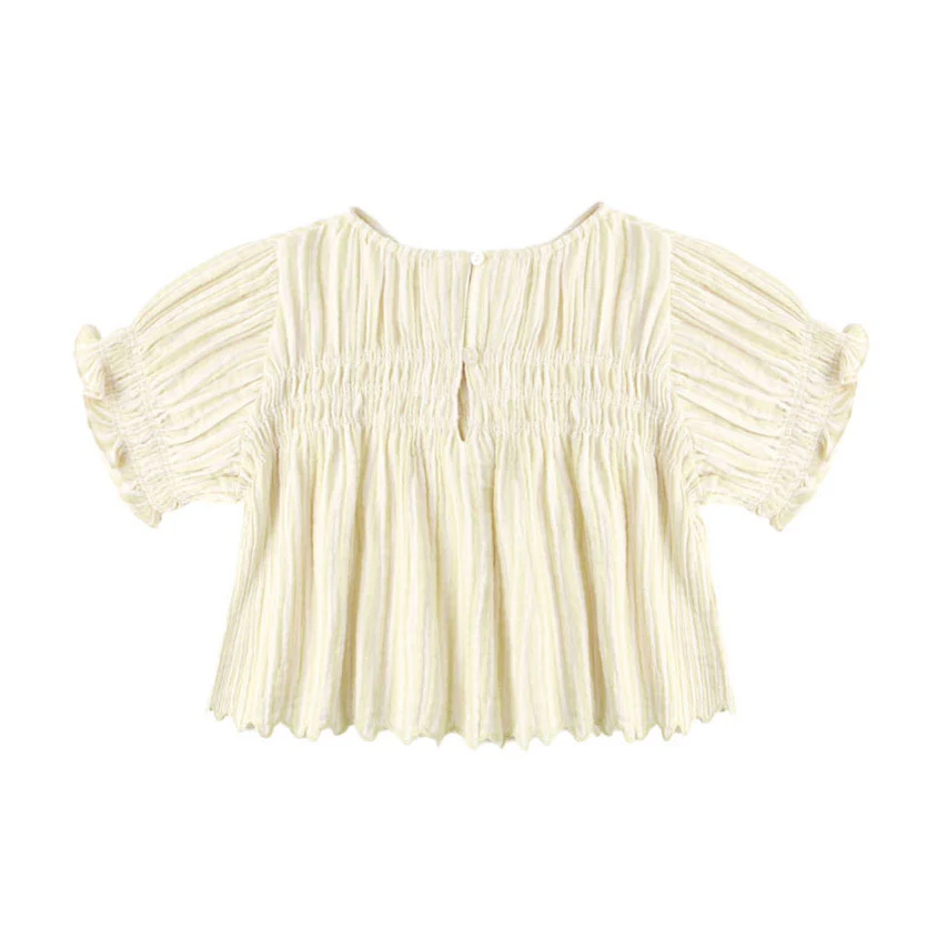 Rylee and Cru  Citron Stripe Colette Top - Image 2