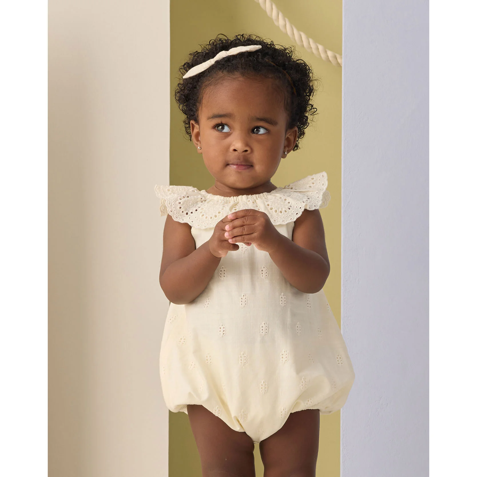 Rylee and Cru  Ivory Myla Romper - Image 2