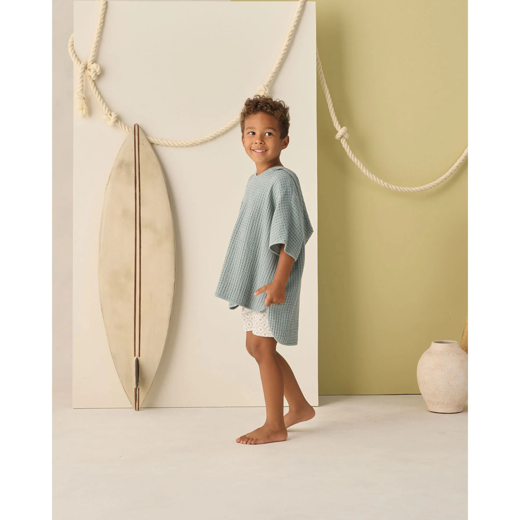 Rylee and Cru  Sea Green Beach Poncho - Image 3