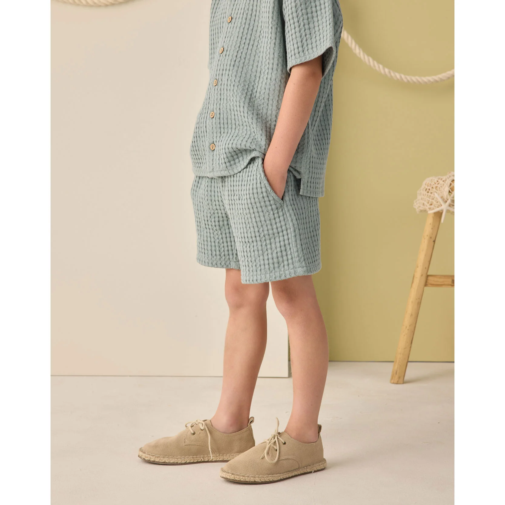 Rylee and Cru  Sea Green Relaxed Short - Image 3