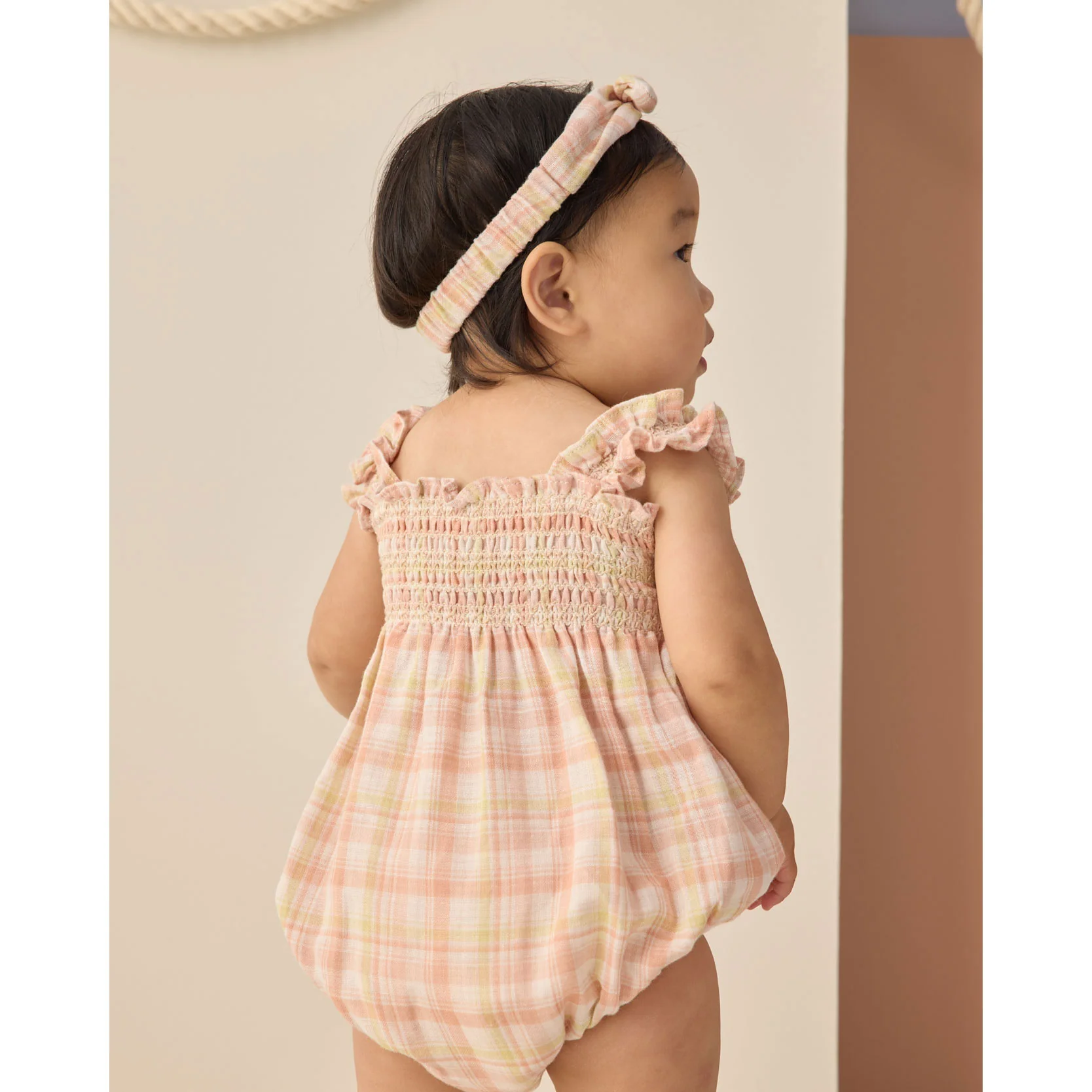 Rylee and Cru  Summer Plaid Julia Romper - Image 3