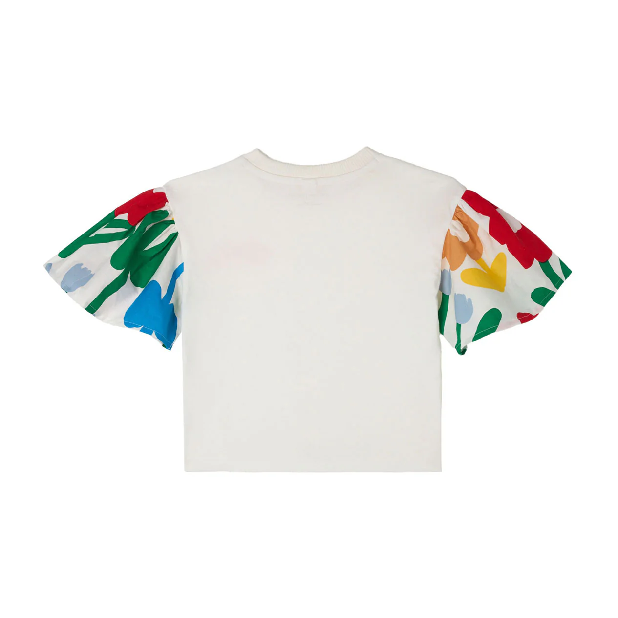 Stella McCartney White Flowers Print T-Shirt - Image 2