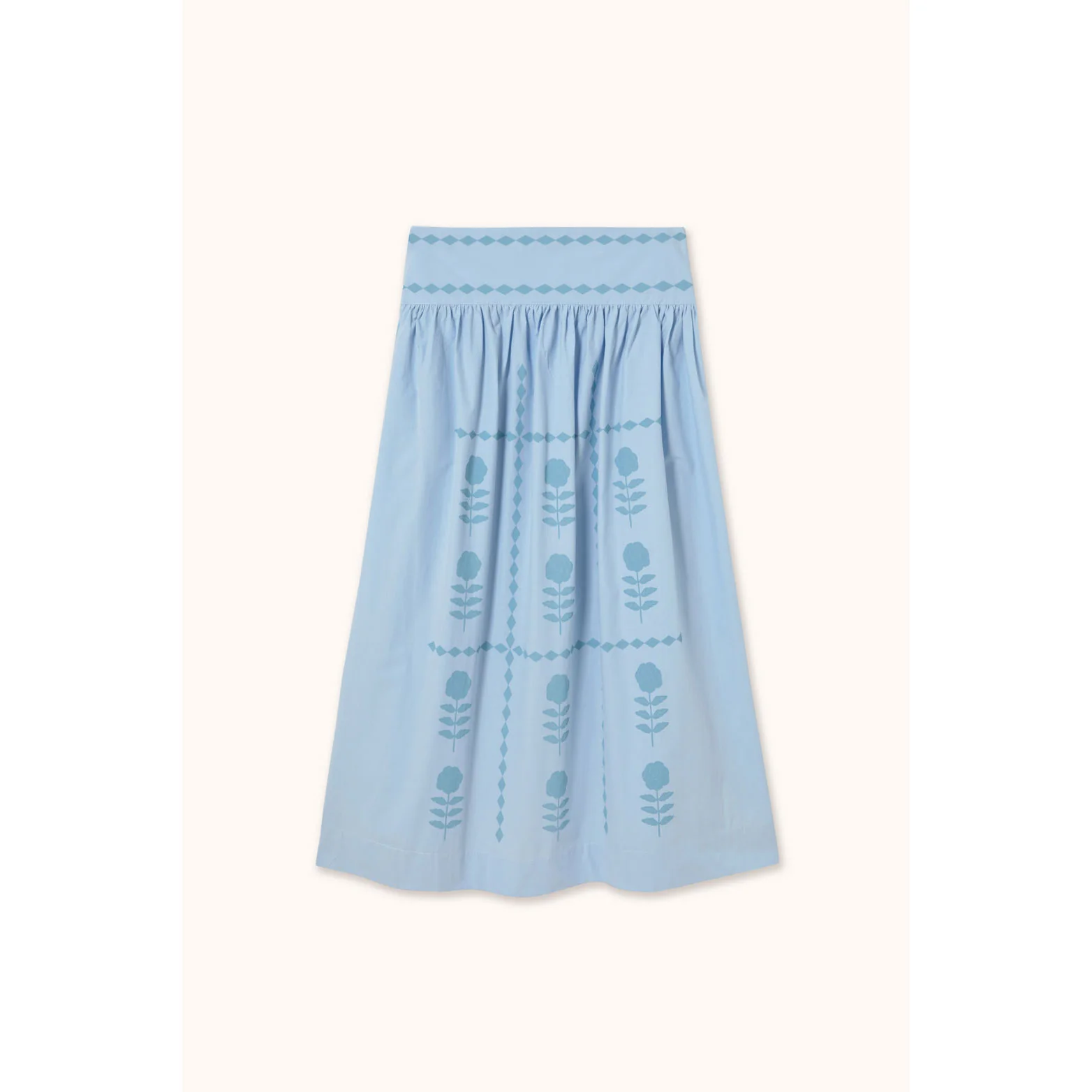 The Tiny Big Sister Blue Flowers Skirt - Image 2