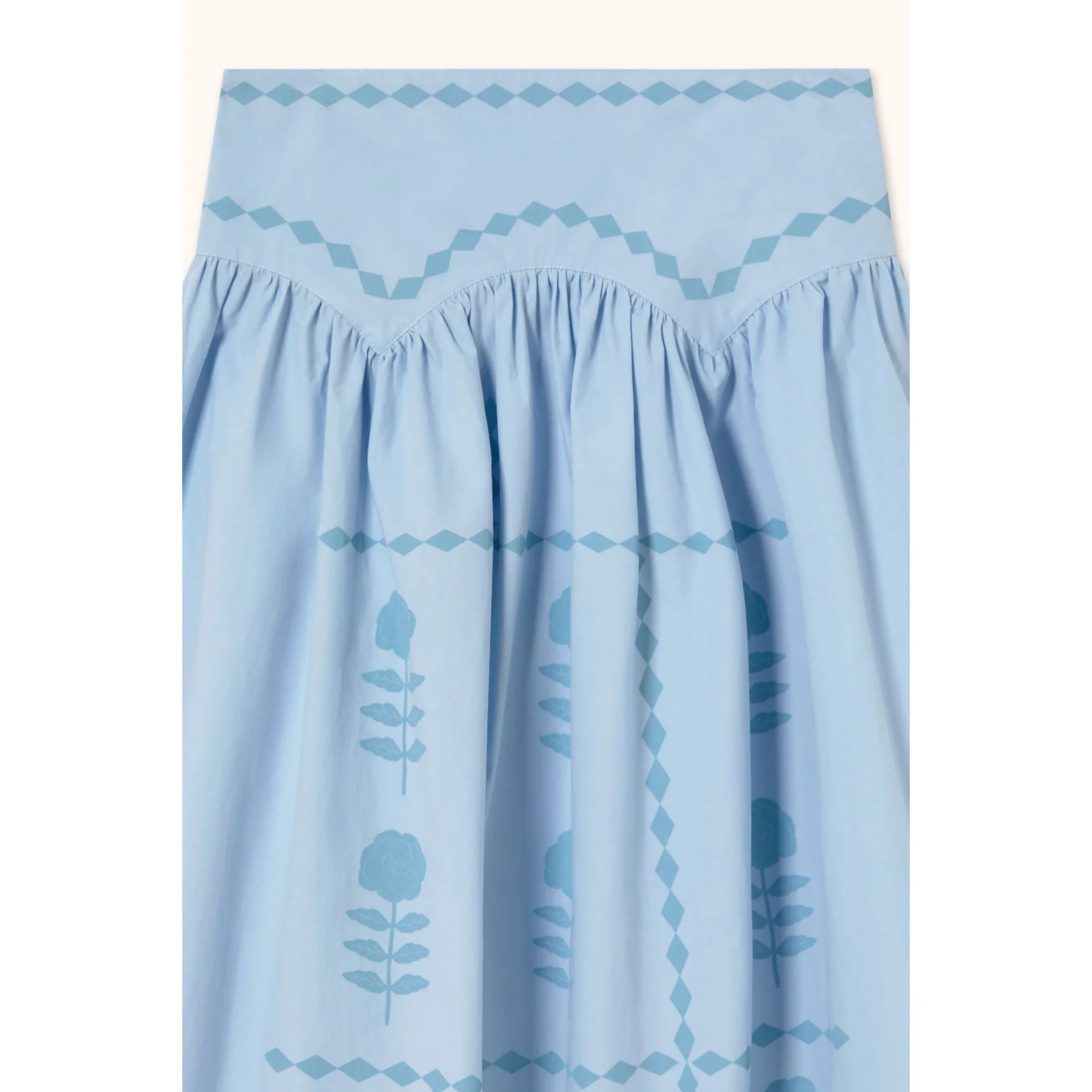 The Tiny Big Sister Blue Flowers Skirt - Image 3