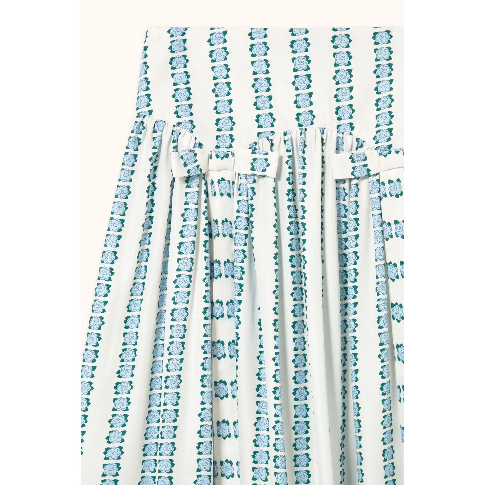 The Tiny Big Sister White Flowers Skirt - Image 3