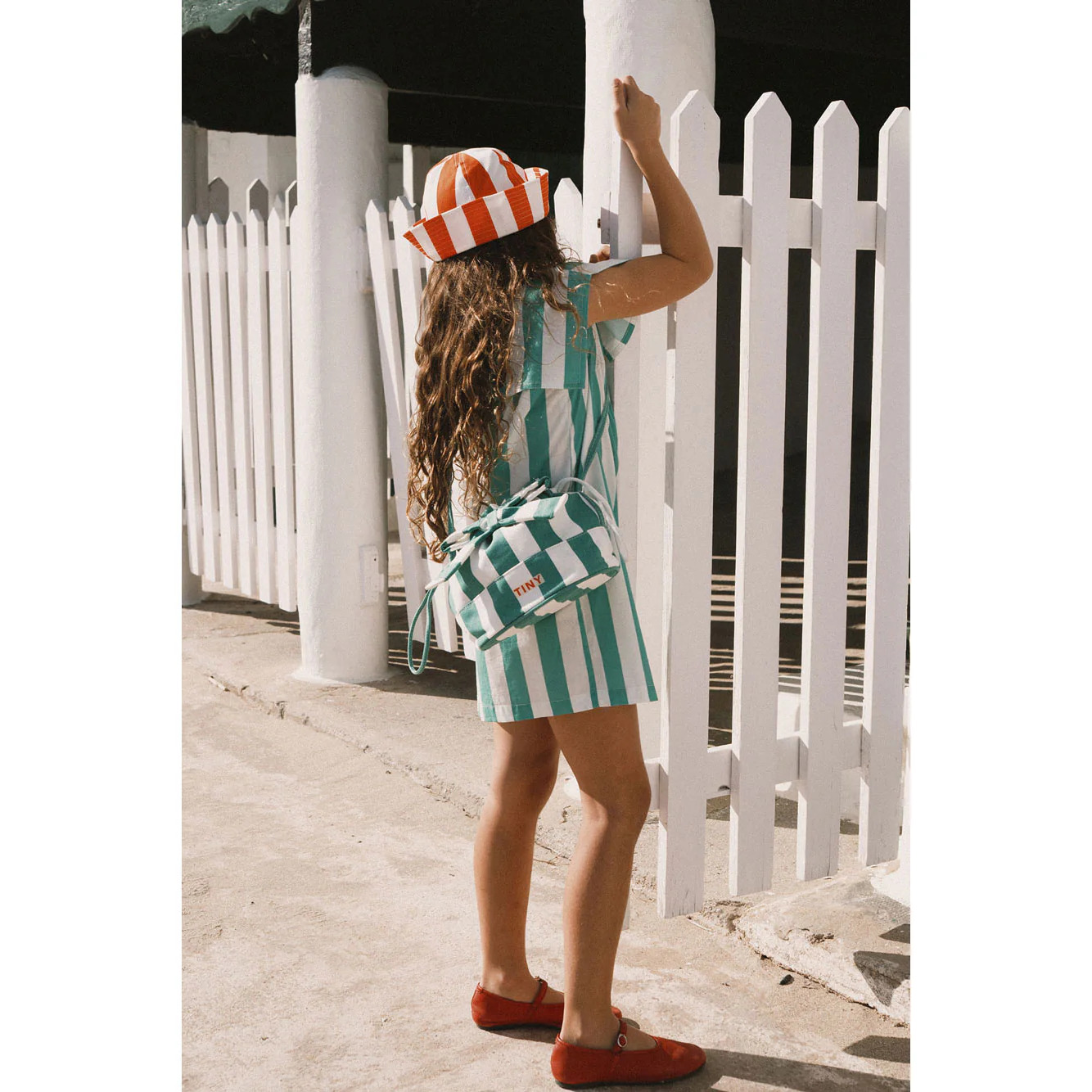 Tiny Cottons Emerald Stripes Dress - Image 4