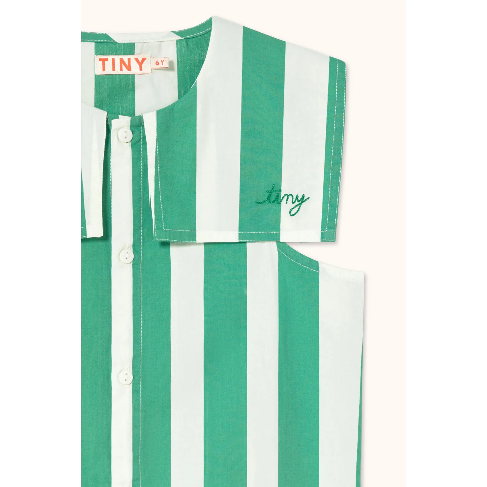 Tiny Cottons Emerald Stripes Dress - Image 5
