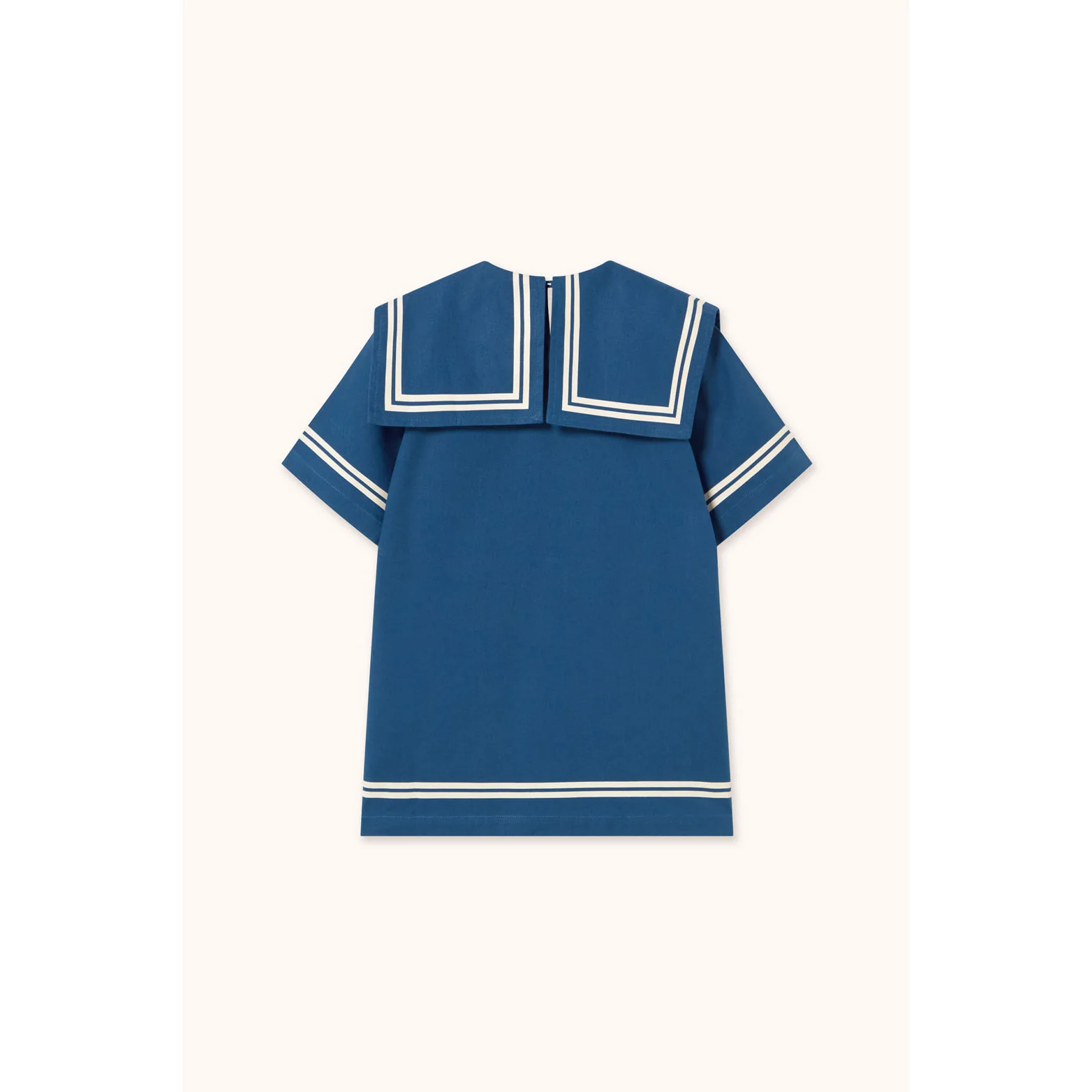 Tiny Cottons Light Navy Stripes Tiny Dress - Image 3
