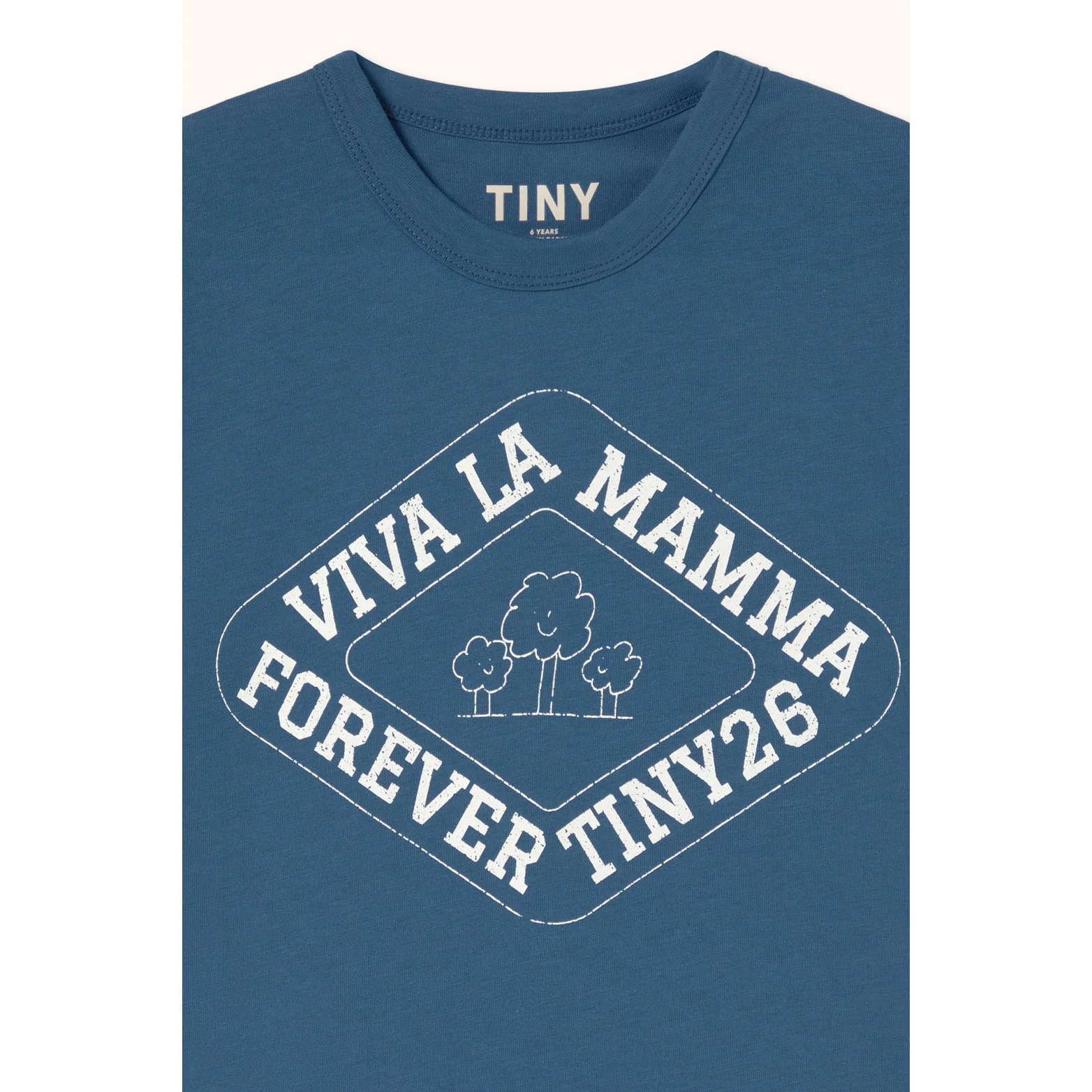 Tiny Cottons Light Navy Viva La Mamma Graphic Tee - Image 3