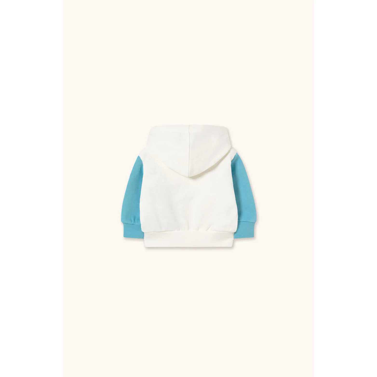 Tiny Cottons Off-White Color Block Baby Hoodie - Image 2
