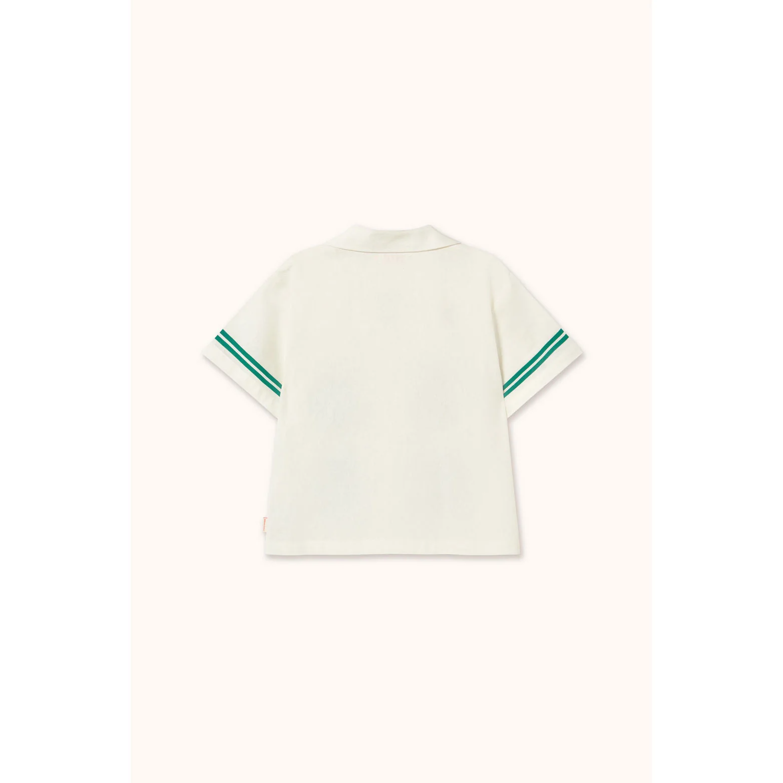 Tiny Cottons Off-White Daisies Linen Shirt - Image 3
