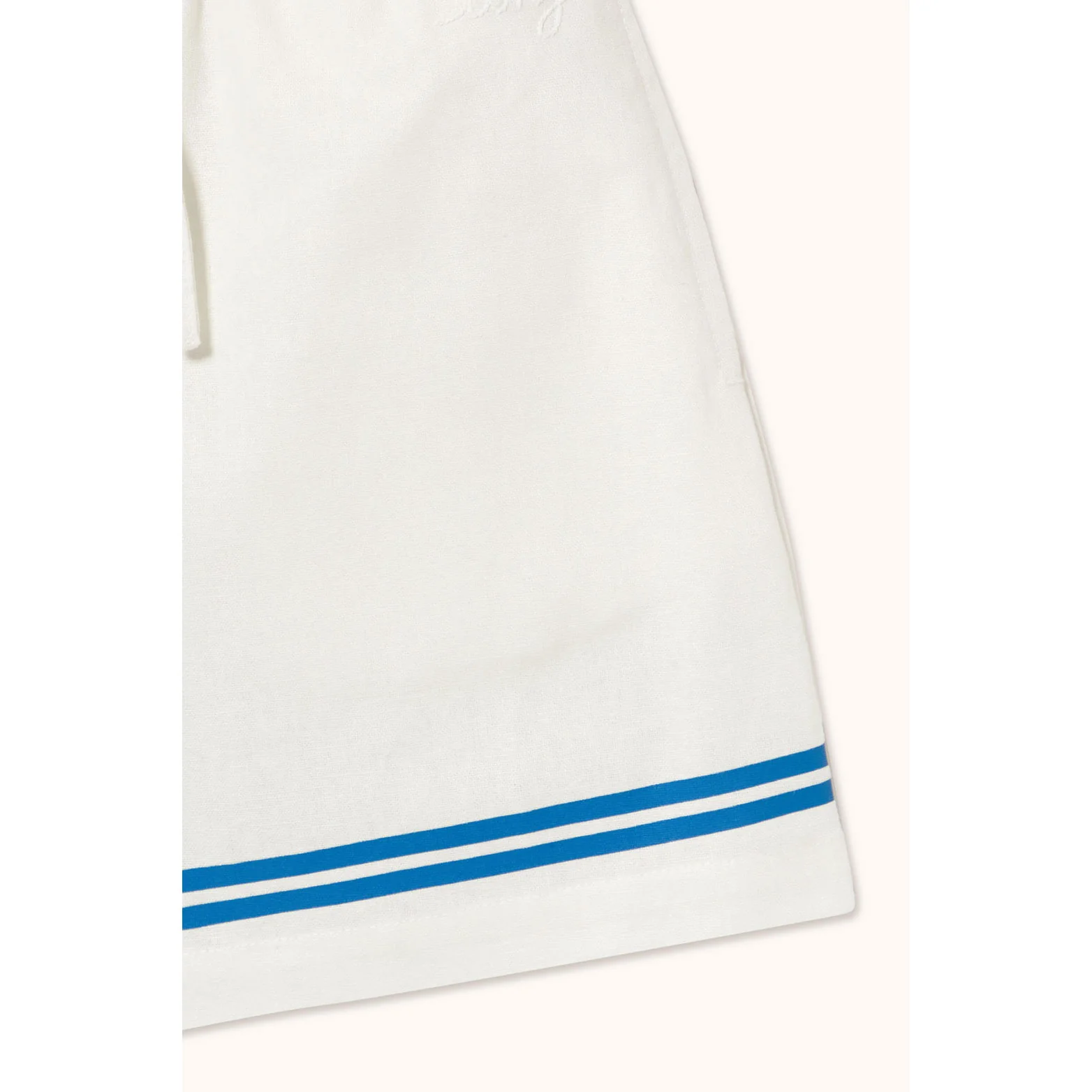 Tiny Cottons Off-White Stripes Woven Shorts - Image 3