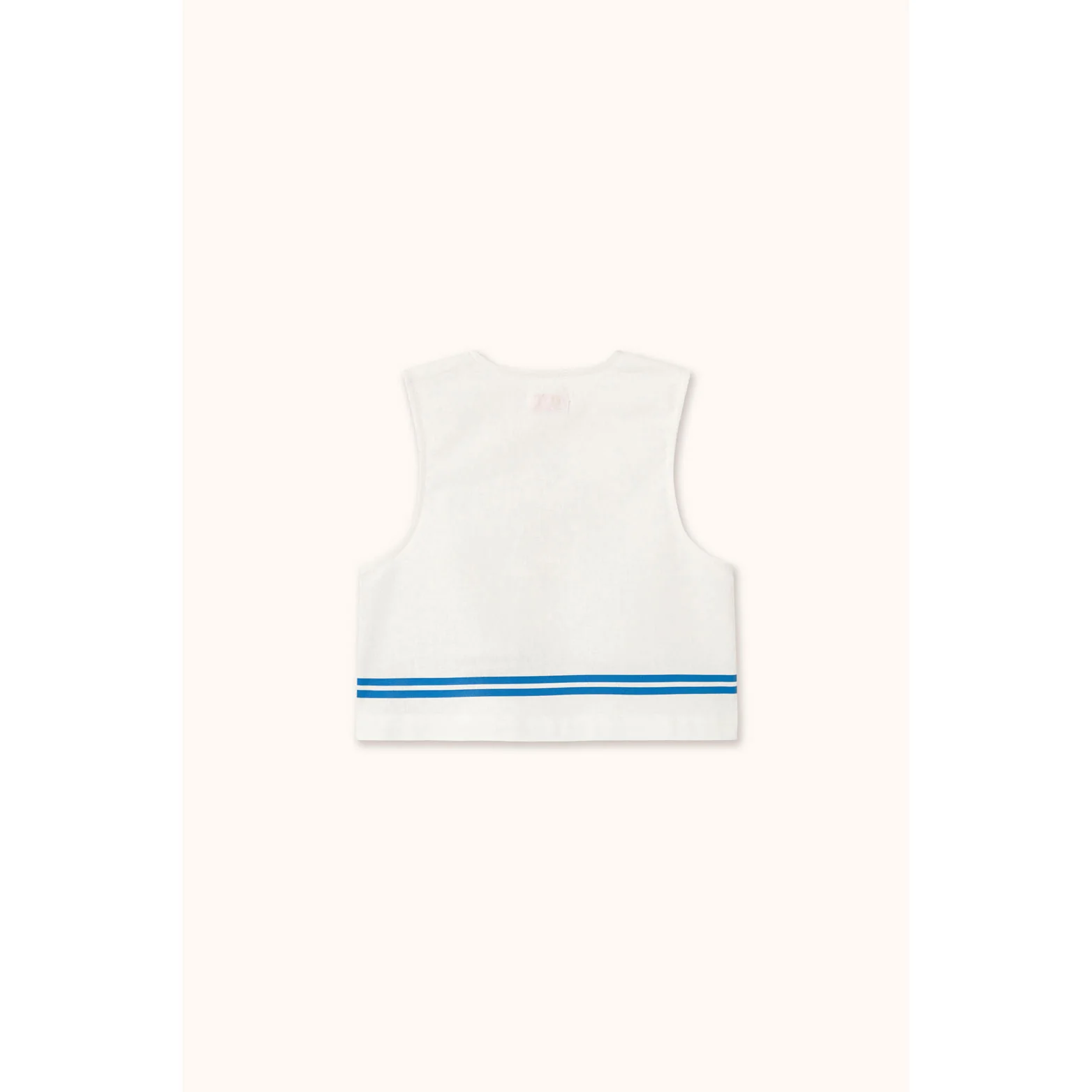 Tiny Cottons Off-White Stripes Woven Vest - Image 3