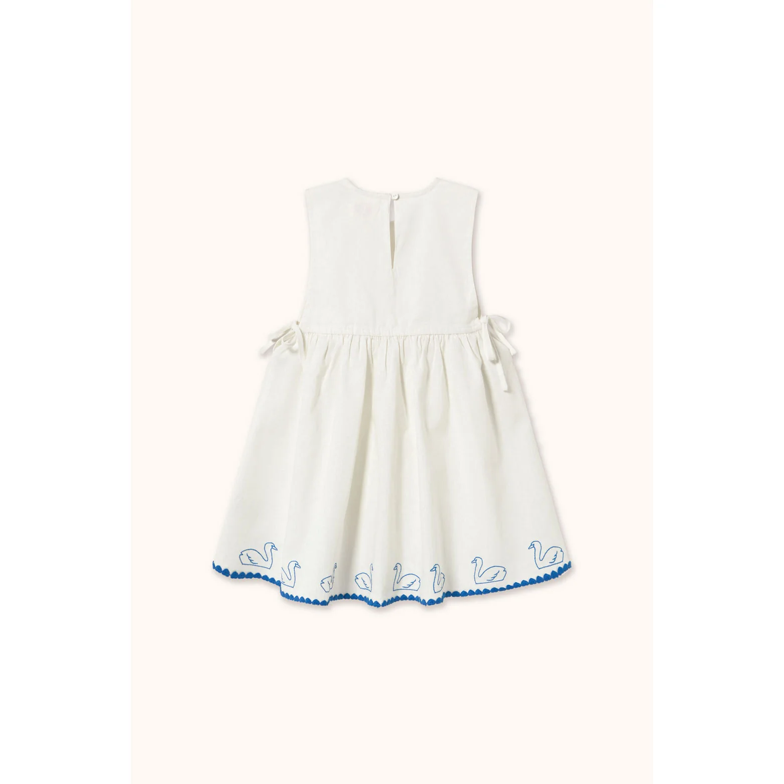 Tiny Cottons Off-White Swans Bows Dress - Image 3