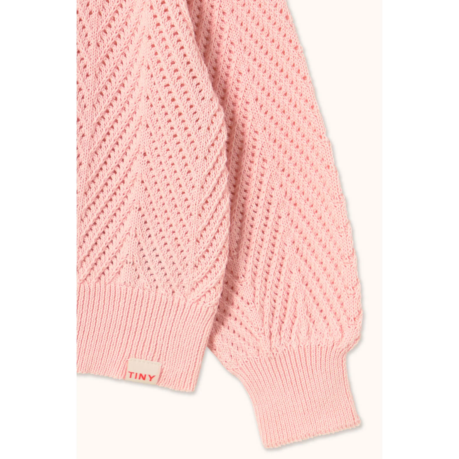 Tiny Cottons Pastel Pink Knitted  Cardigan - Image 5