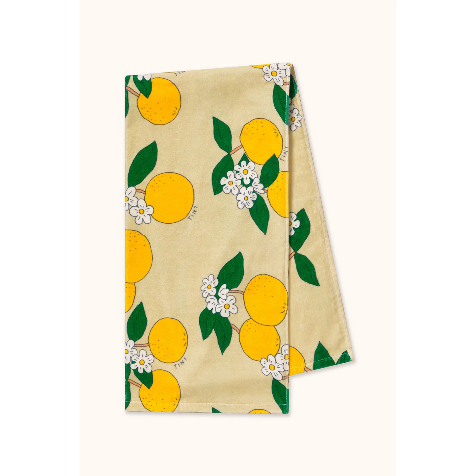 Tiny Cottons Pastel Yellow Oranges Towel - Image 3